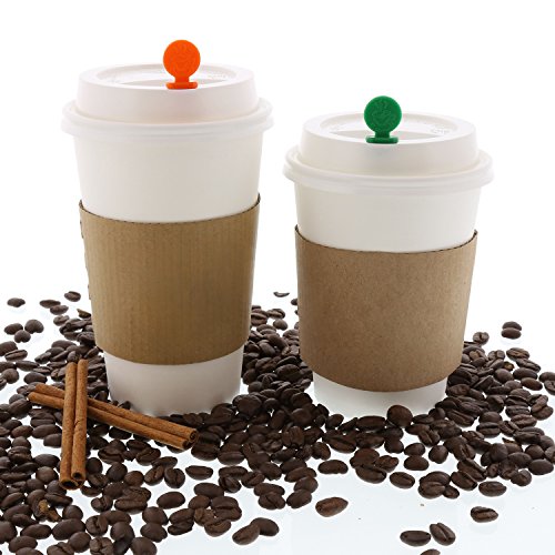 StixToGo Variety Pack Circle Beverage Plug for Disposable Lids, Red, Green, Orange