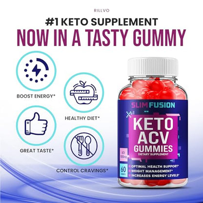 Slim Fusion Keto ACV Gummies - Keto SlimFusion ACV Advanced Formula Plus Apple Cider