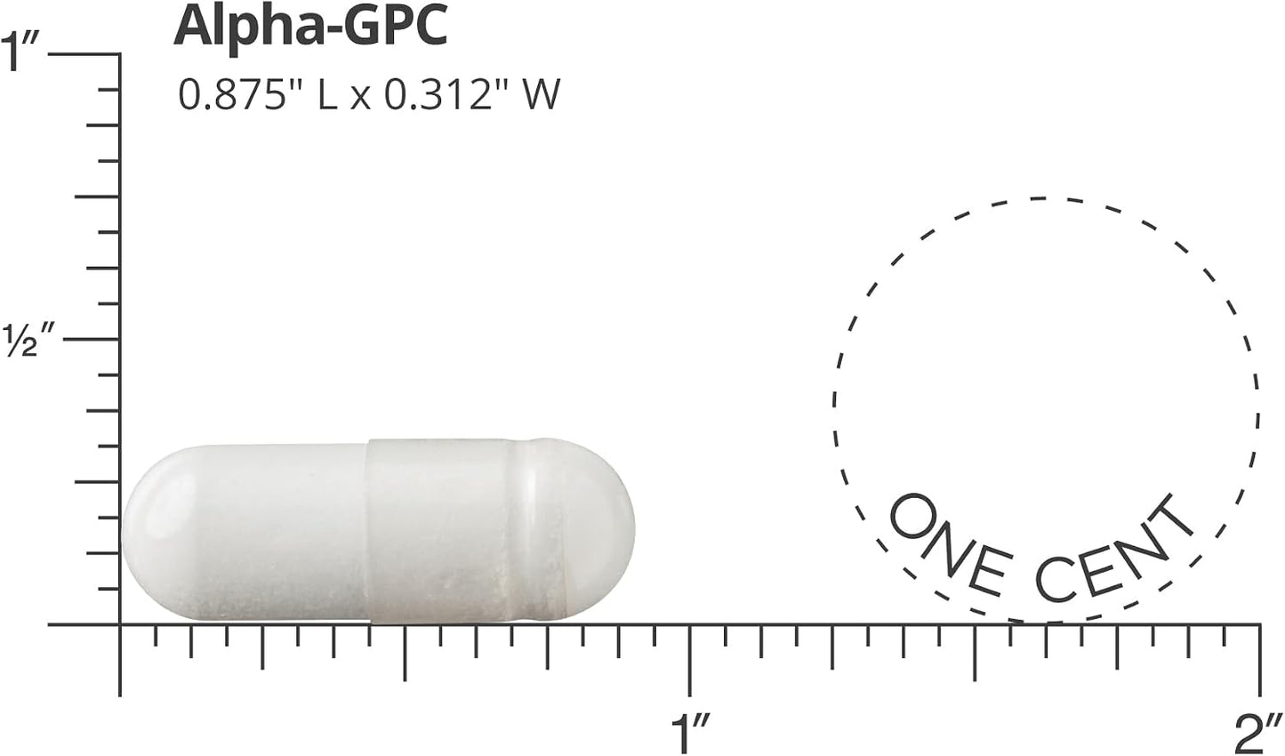 DOCTORS' PREFERRED Alpha GPC Supplement - Premium Formula. 600 MG/Serving, 60 Vegan Capsules, 30-Day Supply