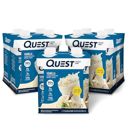 Quest Nutrition Vanilla Protein Shake, High Protein, Low Carb, Gluten Free, Keto Friendly