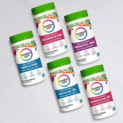 Rainbow Light Multivitamin for Men, Vitamin C, D & Zinc, Probiotics, Men's One