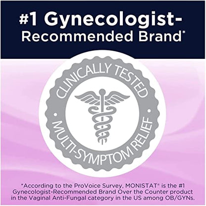 Monistat 7 Simple Cure Feminine Antifungal Cream with RX Strength Cream, 7 Day Treatment Cream