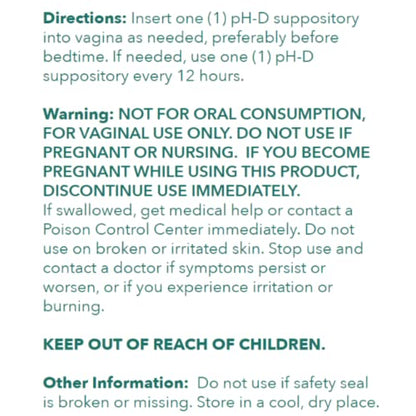 pH-D Feminine Health - Boric Acid Starter Bundle - pH-D Boric Acid Vaginal Suppositories 12 Count