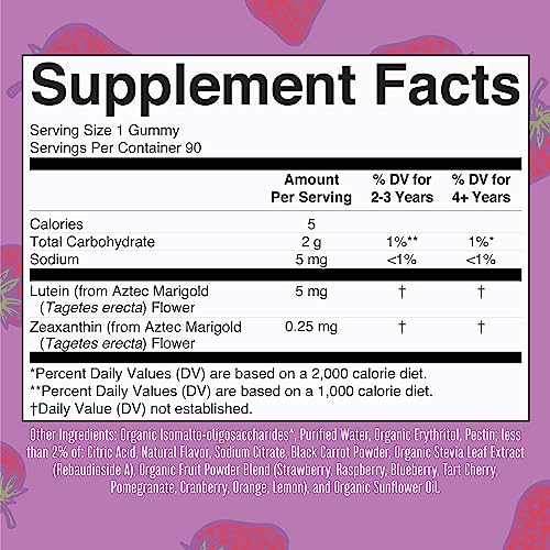 MaryRuth's Eye Care Gummies | Zeaxanthin and Lutein | 45 Day Supply