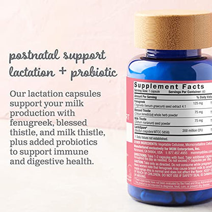 Mommy's Bliss Postnatal Lactation Support Supplement with Probiotics: Support Breastfeeding