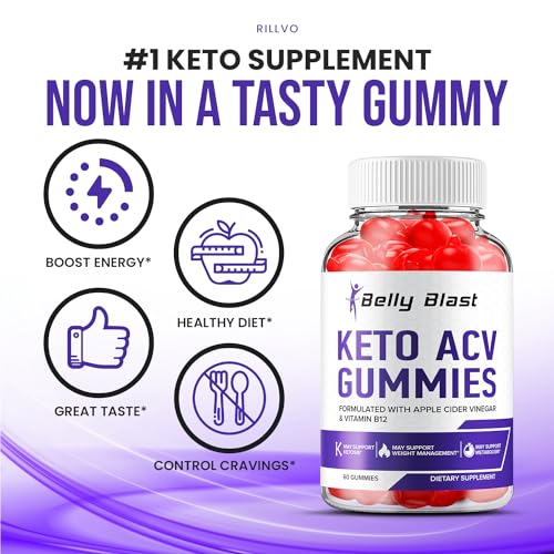 (2 Pack) Belly Blast Keto ACV Gummies - Keto Belly Blast ACV Advanced Formula Belly
