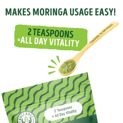 Kuli Kuli Moringa Oleifera Organic Leaf Powder & Green Smoothie, 100% Pure USDA