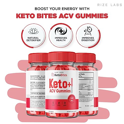 rize labs (2 Pack) Keto Bites - Keto Bites Gummies Advanced Weight Loss - Keto Bites ACV