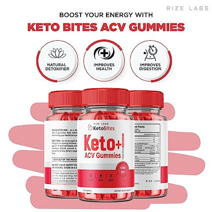 rize labs (2 Pack) Keto Bites - Keto Bites Gummies Advanced Weight Loss - Keto Bites ACV