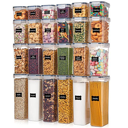 Vtopmart Airtight Food Storage Containers with Lids, 24 pcs Plastic Kitchen and Pantry 