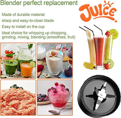 (Pack of 2) Cross Blade Blender Magic Bullet Replacement Parts Compatible with 250-watt