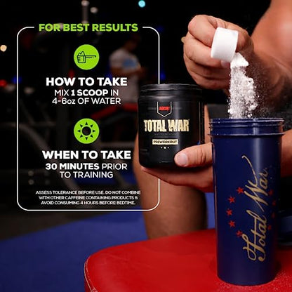 REDCON1 Total War Preworkout - Contains 320mg of Caffeine from Green Tea, Juniper