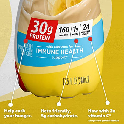 Premier Protein Shake, Bananas & Cream, 30g Protein, 1g Sugar, 24 Vitamins & Minerals