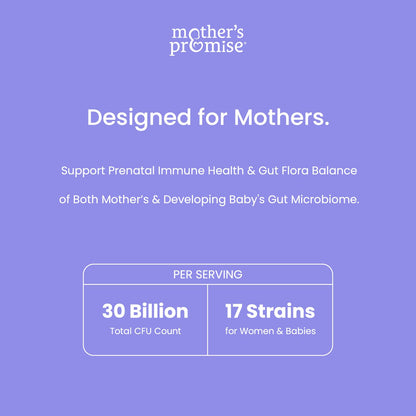Prenatal Probiotics for Women | 30 Billion CFU, 17 Strains + Organic Prebiotics