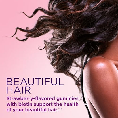 Nature's Bounty Optimal Solutions Hair, Skin and Nails Gummies with Biotin, 25000 mcg