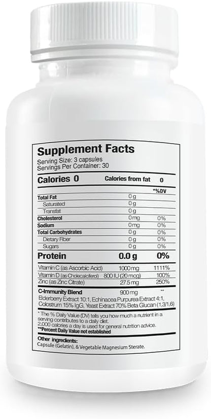 Vitmain C - Boost Your Body System. 90 Capsules (1-Pack)