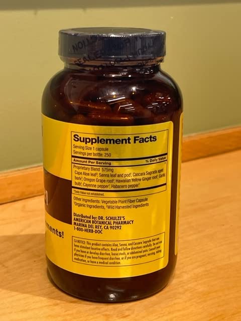 Dr. Schulze's Intestinal Formula #1 | All Natural Bowel Cleanse | Promotes Regular