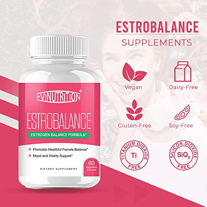 Evinutrition Estrobalance Capsule for Women - Menopause Mood and Energy Support