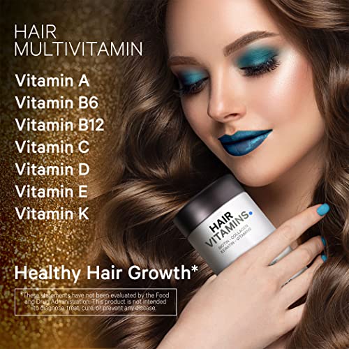Codeage Hair Vitamins 10000 mcg Biotin, Keratin, Collagen, Vitamin A, B12, C, D3, E, Zinc