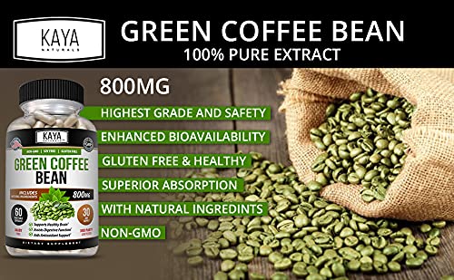 Kaya Naturals Green Coffee Bean 60ct - Weight Management