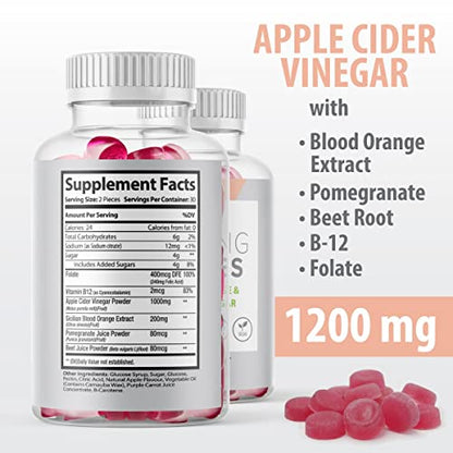 (Official 2 Pack) Slimming Gummies It Works with Apple Cider Vinegar and Sicilian Blood