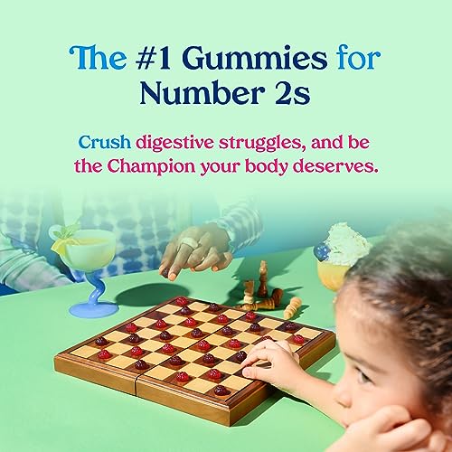 Poop Like a Champion Super Fiber Gummies 6g Fiber - Apple Cider Vinegar & Berries