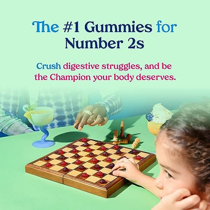 Poop Like a Champion Super Fiber Gummies 6g Fiber - Apple Cider Vinegar & Berries