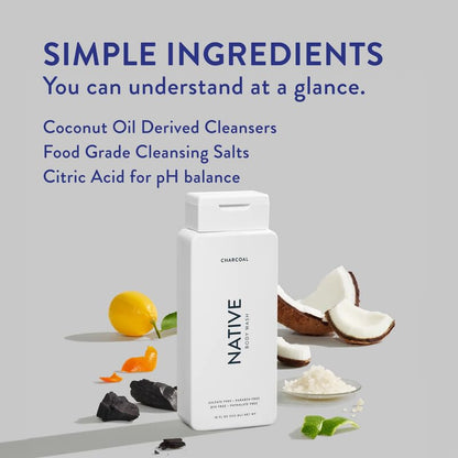 Native Body Wash Contains Naturally Derived Ingredients | For Women & Men, Sulfate