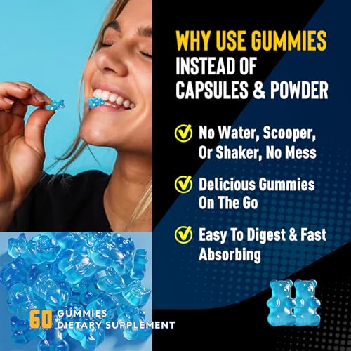 duwhot Sugar Free Creatine Monohydrate Gummies for Men & Women - 2500mg Creatine