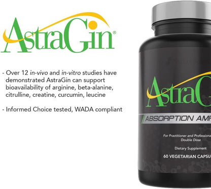 Pure AstraGin Bioavailability Enhancer. Maximum Nutrient Absorption & Gut Health Supplement. Boosts Pre-Workouts, BCAAs, Creatine & Protein Powder Efficacy. 90 Vegan Capsules