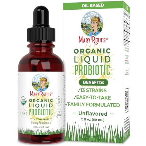 MaryRuth Organics USDA Organic Liquid Probiotic, Digestive Health, Probiotics for Women