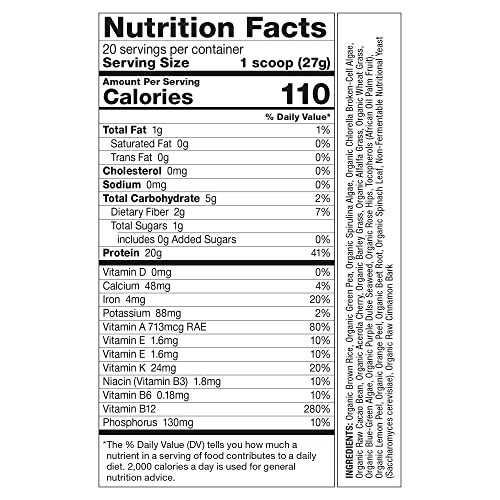 Dr. Schulze's | SuperProtein Plus | 100% Plant Protein Concentrate | Organic Powder Mix
