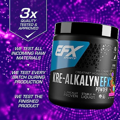 EFX Sports Kre-Alkalyn EFX Powder | pH Correct Creatine Monohydrate Powder Supple