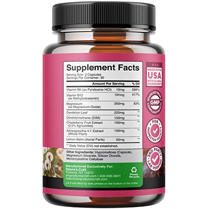 Herbal Hormone Balance for Women Bundle - Feminine Health Complex for PMS Relief and Thyroid Support
