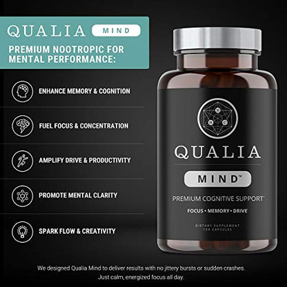 NEUROHACKER COLLECTIVE Qualia Mind Nootropics, Top Brain Supplement Capsule
