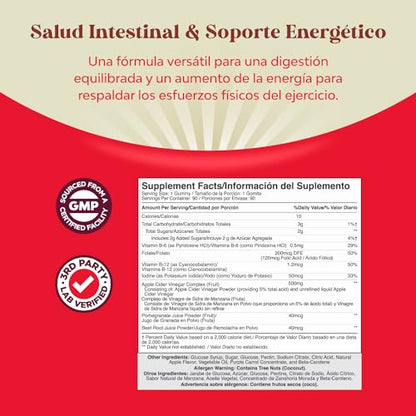 Gomitas ACV de Vinagre de Sidra de Manzana – Suplemento de Energético Natural con la