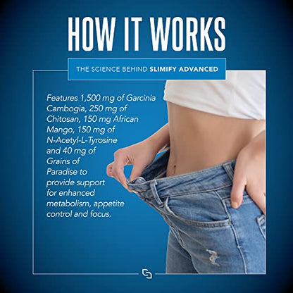 Siren Labs Slimify Advanced Fat Burner for Weight Loss - Garcinia Cambogia, African Mango