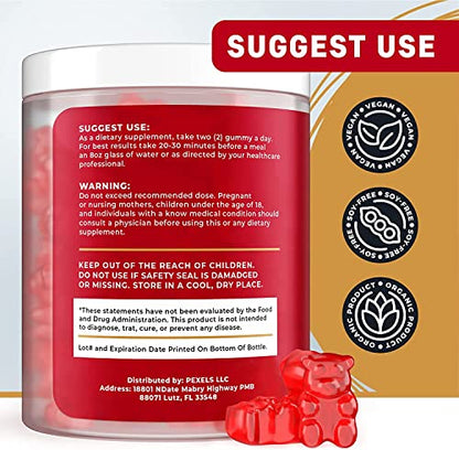 nutriyum ACV Keto Gummies 1500 mg - Low Carb Low Sugar Apple Cider Vinegar Gummies