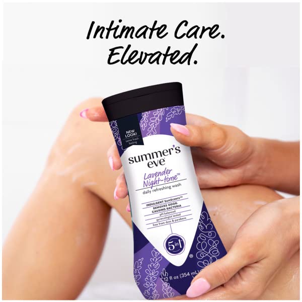 Summer's Eve Night-Time Cleansing Wash, Lavender, 12 Fl Oz (Pack of 3)