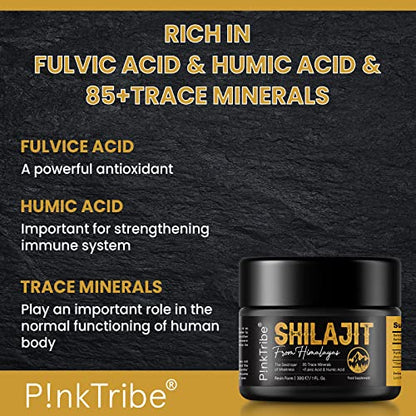 Shilajit Resin, Original Himalayan Shilajit 30g - Gold Grade 100% Pure, Rich in Fulvic