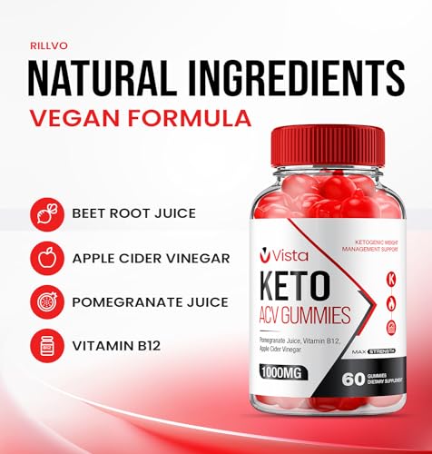 Rillvo (2 Pack) Vista Keto ACV Gummies - Official - Keto Vista ACV Advanced Formula