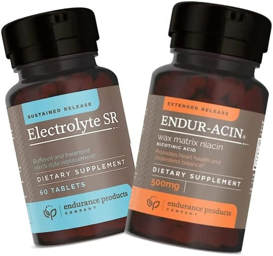 Endurance Products Endur Electrolyte SR and ENDUR-ACIN Niacin - Vitamin B3 Niacin 500mg Extended Release