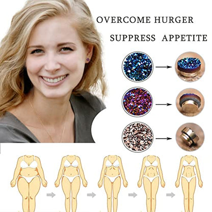 Ronglry Acupressure Slimming Earrings Therapy Weight Loss Earrings for Women Men