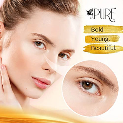 LA PURE 24K Gold Eye Treatment Masks - Under Eye Patches, Under Eye Bags Treatment