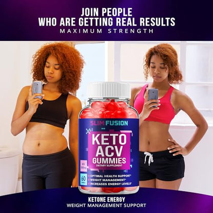 Slim Fusion Keto ACV Gummies - Keto SlimFusion ACV Advanced Formula Plus Apple Cider