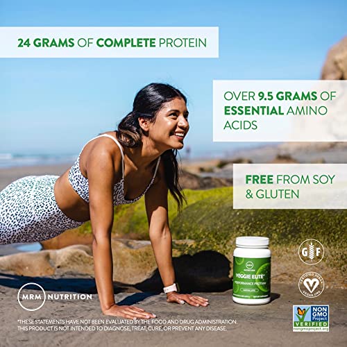 MRM Nutrition Veggie Elite Performance Protein | Vanilla Bean Flavored| Plant-Based