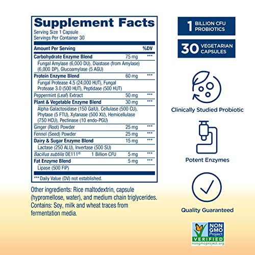 Renew Life Digestive Duo Probiotic + Enzymes; Probiotic Promotes Digestive Health