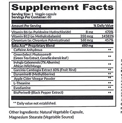 Saba ACE™- Weight Management, Suppress Hunger, Boost Energy, Enhance Mood