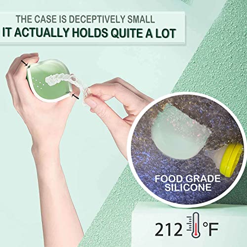 Silicone Retainer Case Soft Upgraded Cute Aligner Case Slim Partial Denture Case Container