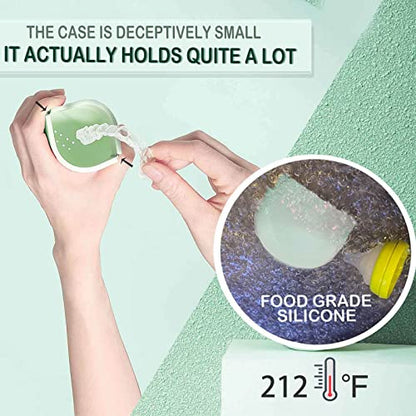 Silicone Retainer Case Soft Upgraded Cute Aligner Case Slim Partial Denture Case Container